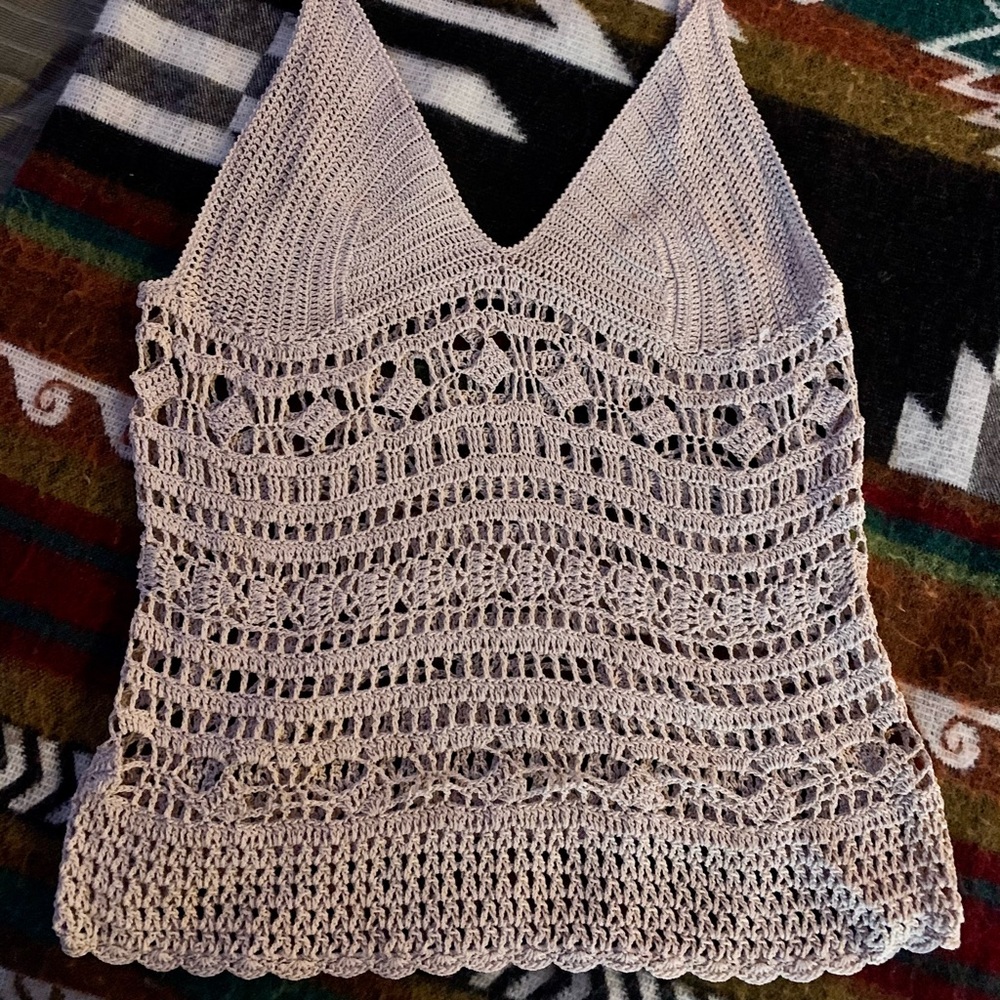 Crochet Tank Boho Hippy Beachy